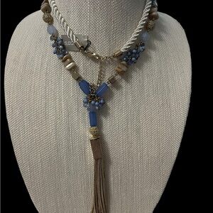 Chico’s NWT Aletha Tassel Necklace